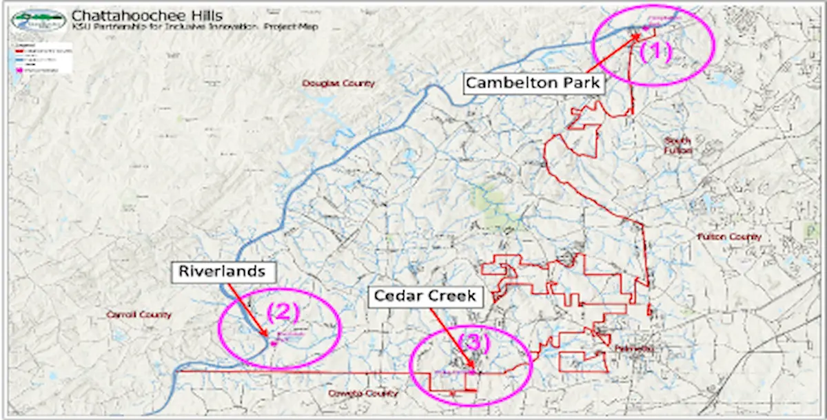 Chattahoochee site map